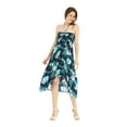 thumbnail image 1 of Hawaii Hangover Women's Hawaiian Luau Halter Floral Print Dress in Lotus and Orchid, 1 of 3