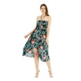thumbnail image 1 of Hawaii Hangover Women's Hawaiian Luau Halter Floral Print Dress in Wispy Cereus, 1 of 3