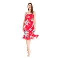 thumbnail image 1 of Hawaii Hangover Women's Hawaiian Mermaid Ruffle Dress in Hibiscus, 1 of 5