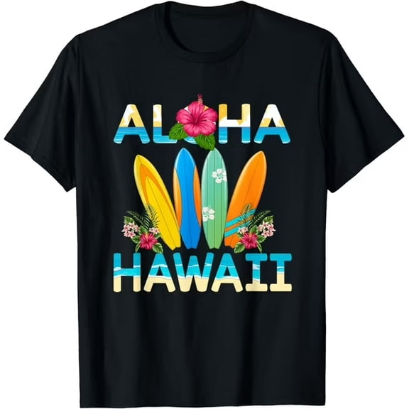 Hawaii Hawaiian Beach Aloha Summer Vacation Gifts Souvenir T-Shirt