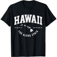 thumbnail image 1 of Hawaii Hawaiian Islands Coordinates State Map Souvenir Gift T-Shirt, 1 of 4