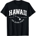 thumbnail image 1 of Hawaii Hawaiian Islands Coordinates State Map Souvenir Gift T-Shirt, 1 of 4