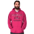 thumbnail image 1 of Hawaii Hibiscus Flower Distressed HI Unisex Plus Fleece Graphic Hoodie Brisco Brands 5X, 1 of 5