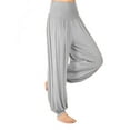 thumbnail image 1 of Hawaii Holiday Casual Baggy High Waist Long Harem Trouser Pants For Women Ladies Boho Pants Harem Smocked Waist Yoga Hippie Palazzo Summer Beach Pants, 1 of 2