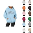 thumbnail image 1 of Hawaii Hoodies for Women Fall Winter Long Sleeve Graphic Hooded Sweatshirt with Pockets Streetwear Pullover Tops, 1 of 7