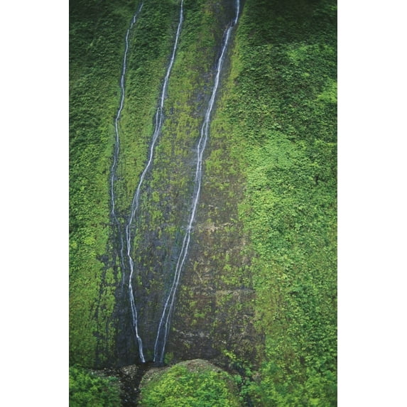 Hawaii, Kauai, Mt. Waialeale, Wettest Spot On The Island. Poster Print (26 x 40)