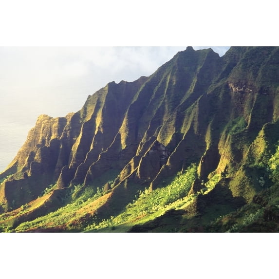 Hawaii, Kauai, Napali Coast, Kokee State Park, Kalalau Valley Viewpoint Poster Print (34 x 22)