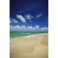 thumbnail image 1 of Hawaii  Kauai  North Shore  Clear Shoreline  Sand At Haena Beach A32A Poster Print, 1 of 2