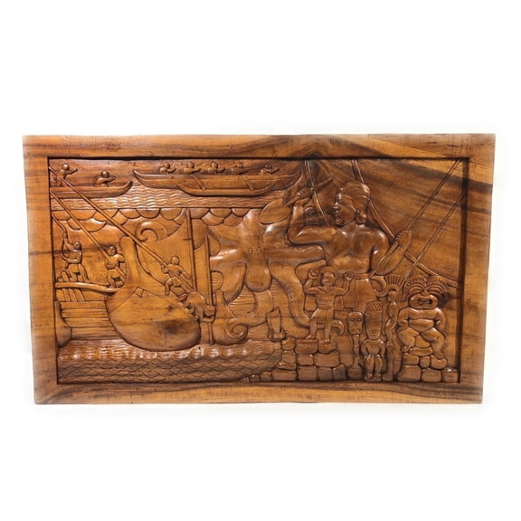 Hawaii Kingdom Relief 40" X 24" Storyboard - Polynesian Art | #bla6037100