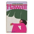 thumbnail image 1 of Hawaii - Lady in Pink - United Air Lines - Vintage Airline Travel Poster by Pegge Hopper - 8 x 12 inch Vintage Wood Art Sign, 1 of 4