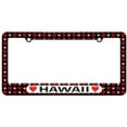 thumbnail image 1 of Hawaii Love with Hearts License Plate Tag Frame, Multiple Colors, 1 of 1