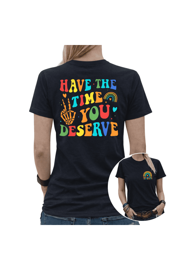 Hawaii Lover Gift Retro Aloha Flower Graphic Tees Womans Casual Tshirt Tops Black/White S-5XL