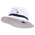 thumbnail image 1 of Hawaii Map State Flag Symbol Embroidered Oversized Water Repellent Brushed Golf Hat - White Navy 3XL, 1 of 5