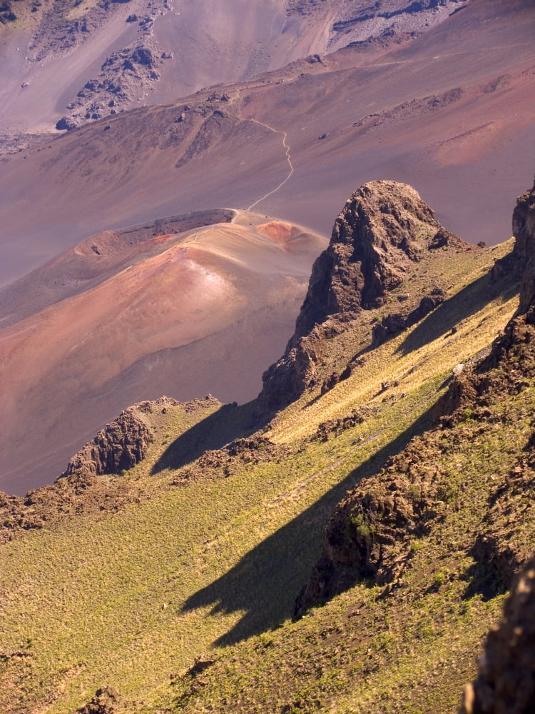 Hawaii Maui Haleakala Crater Haleakala National Park Canvas Art - Ron Dahlquist Design Pics (24 x 32)