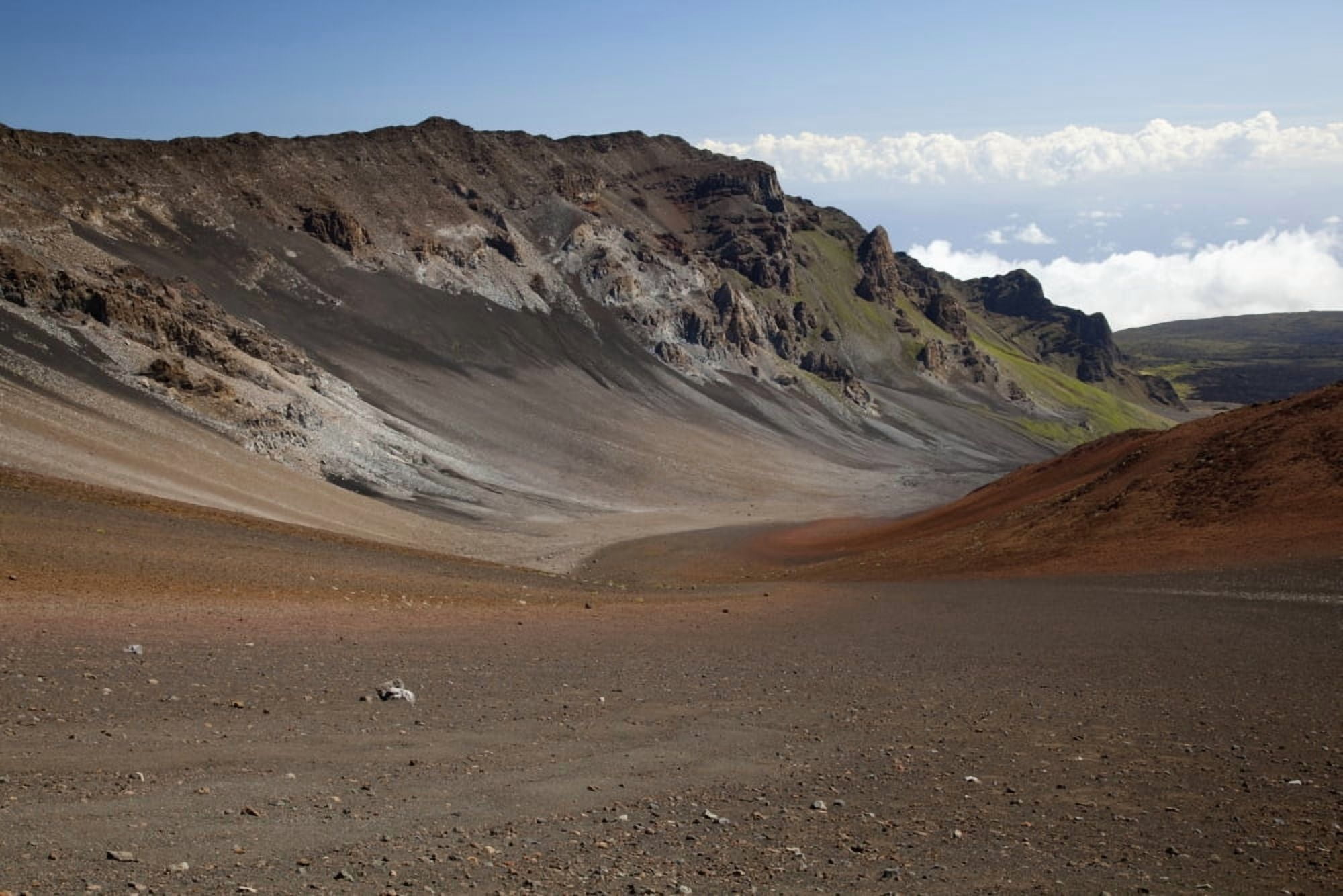 Hawaii Maui Haleakala Crater Mountain and dirt on the craters floor Canvas Art - Jenna Szerlag Design Pics (38 x 24)