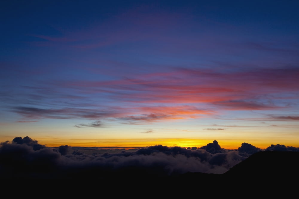 Hawaii Maui Haleakala sunrise Canvas Art - Jenna Szerlag Design Pics (38 x 24)