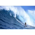 thumbnail image 1 of Hawaii, Maui, Jaws, Sierra Emory Looks At Camera, In Front Of Large Wave Poster Print (38 x 24), 1 of 3