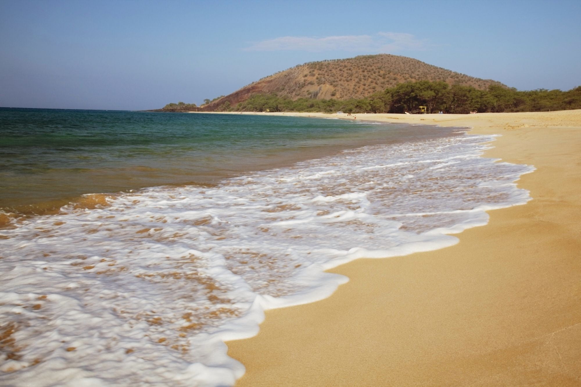 Hawaii Maui Makena Big Beach on a sunny day Canvas Art - Jenna Szerlag Design Pics (19 x 12)