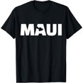 thumbnail image 1 of Hawaii Maui Women T-Shirt Black Medium, 1 of 3