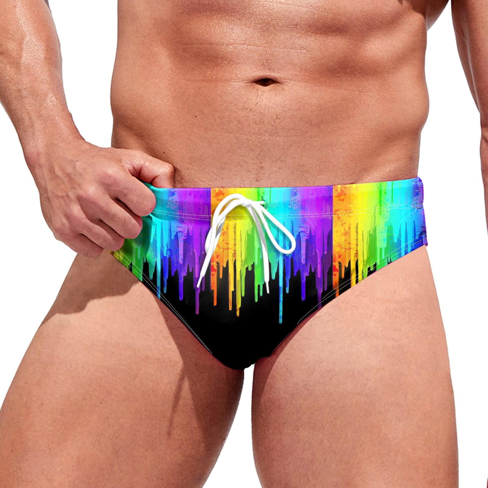 Hawaii Mens Beach Shorts Gradient Fashion Soft Comfortable Swim Hot