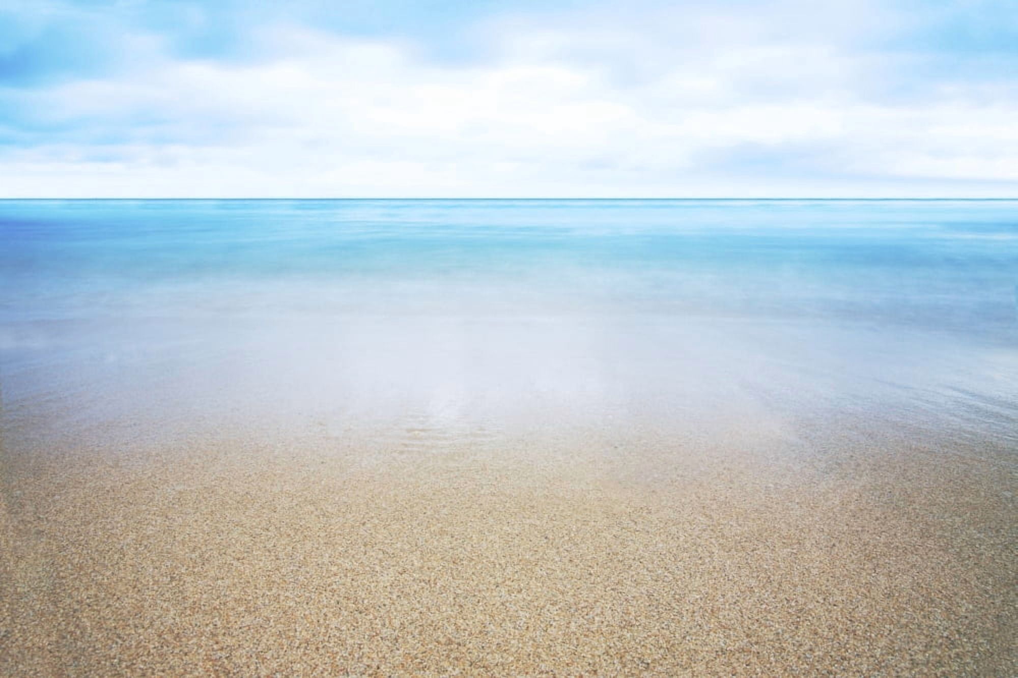 Hawaii Oahu Beautiful Seascape Of The Ocean And Sand Canvas Art - Brandon Tabiolo Design Pics (34 x 22)