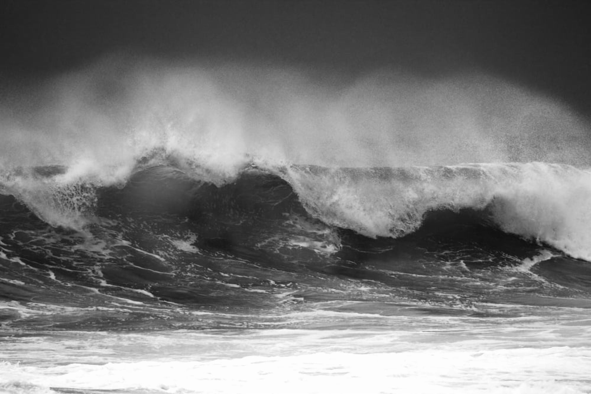 Hawaii Oahu Beautiful Wave Breaking Canvas Art - Tomas del Amo Design Pics (36 x 24)