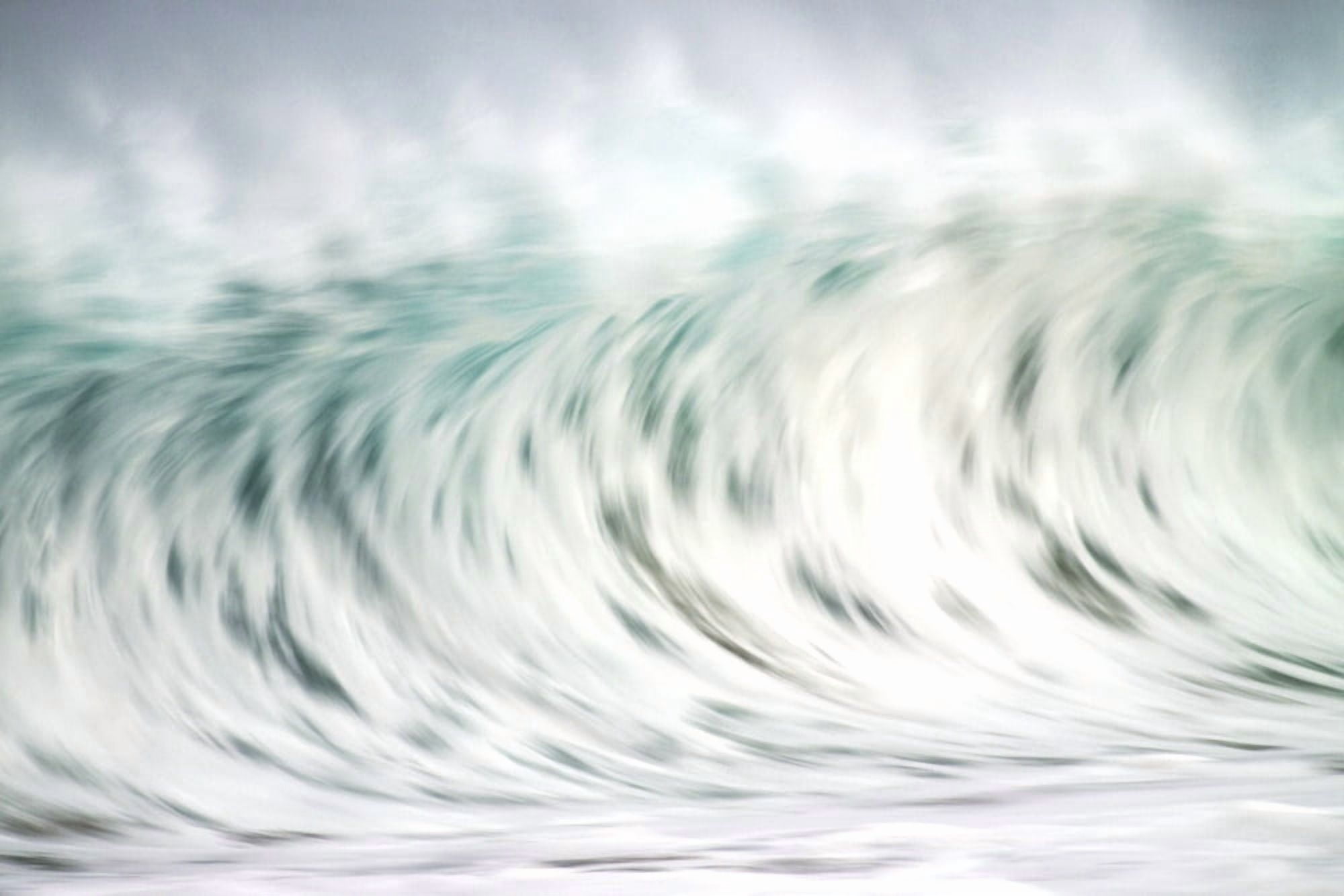 Hawaii Oahu Beautiful Wave Breaking Canvas Art - Vince Cavataio Design Pics (36 x 24)