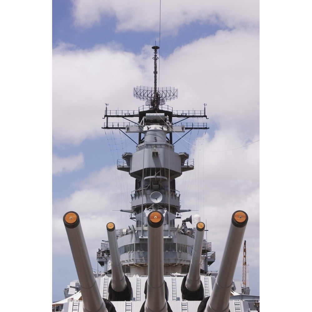 Hawaii Oahu Honolulu Pearl Harbor Uss Missouri Wwii Battleship. Poster