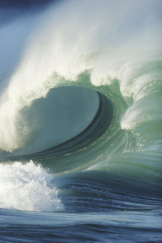 Hawaii Oahu North Shore Waimea Bay Wild And Crashing Shorebreak Canvas Art - Vince Cavataio Design Pics (11 x 17)