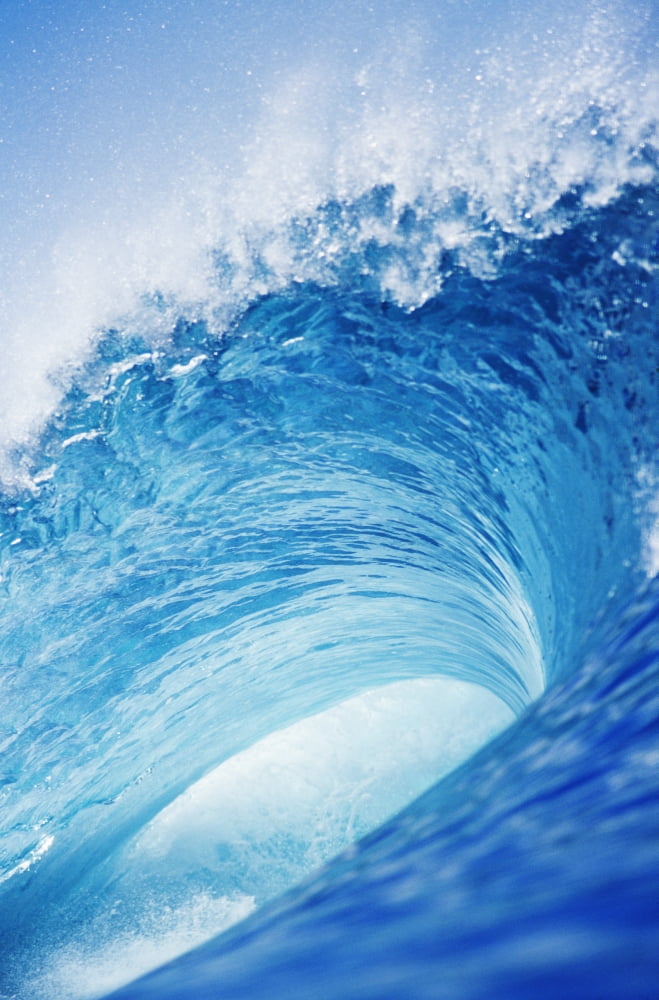 Hawaii Oahu Perfect Wave At Pipeline Canvas Art - Vince Cavataio Design Pics (12 x 19)