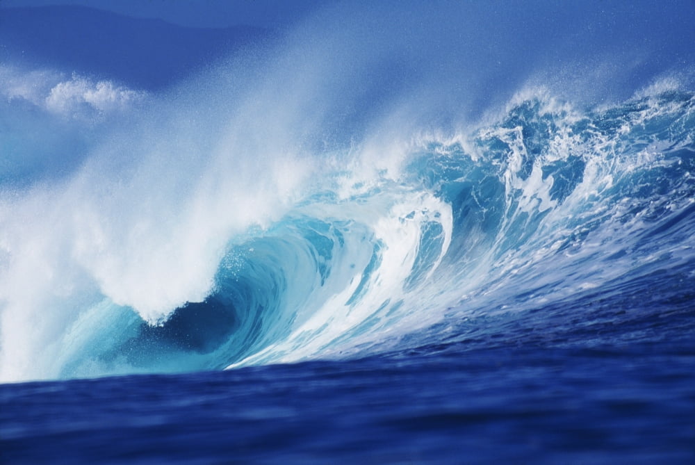 Hawaii Oahu Perfect Wave At Pipeline Canvas Art - Vince Cavataio Design Pics (19 x 12)