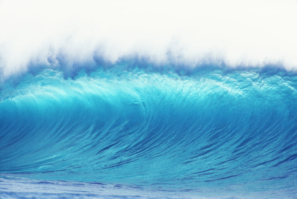 Hawaii Oahu Perfect Wave At Pipeline Canvas Art - Vince Cavataio Design Pics (38 x 24)