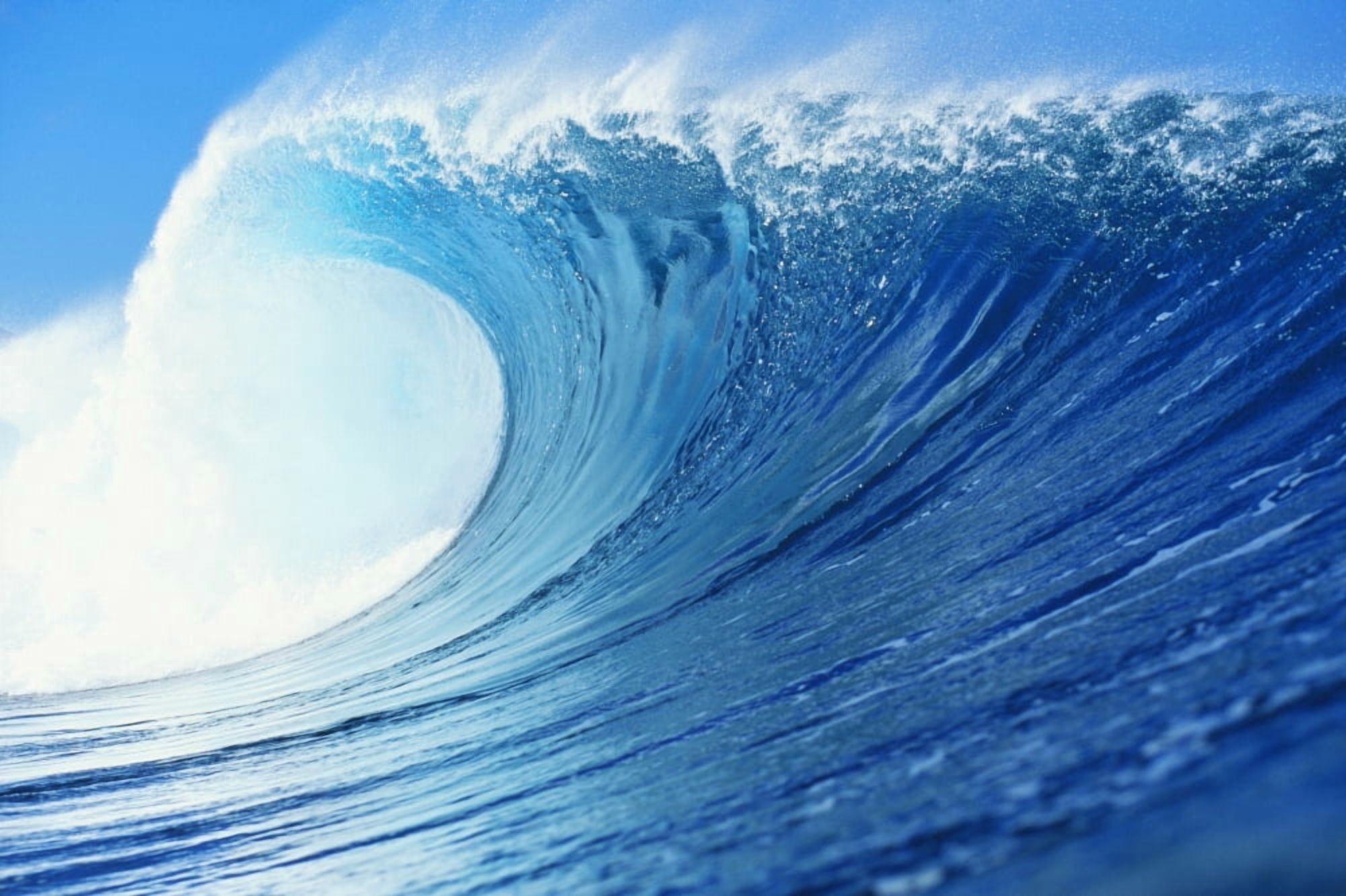 Hawaii Oahu Perfect Wave At Pipeline Canvas Art - Vince Cavataio Design Pics (38 x 24)