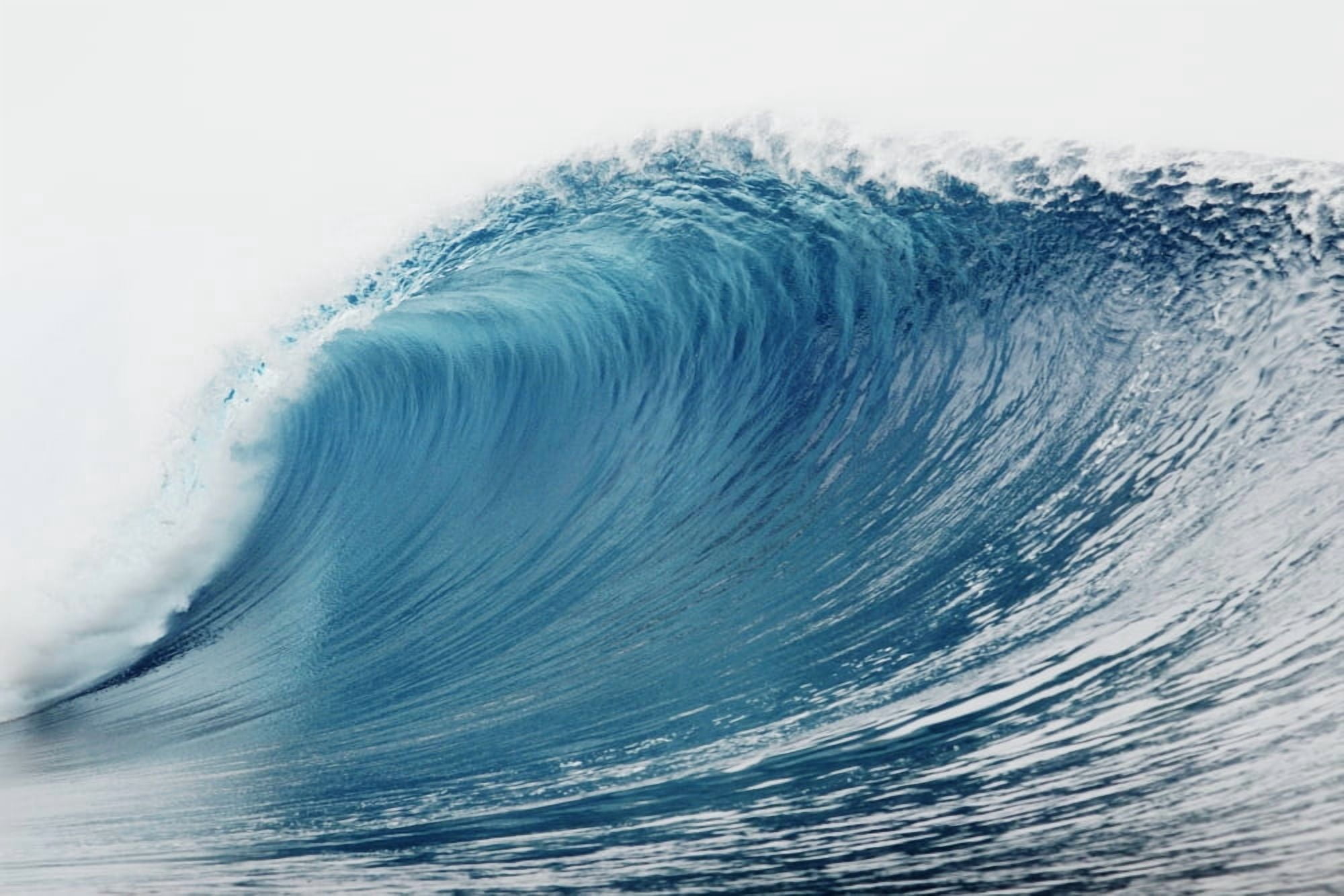 Hawaii Oahu Pipeline Wave Breaking Canvas Art - Vince Cavataio Design Pics (36 x 24)