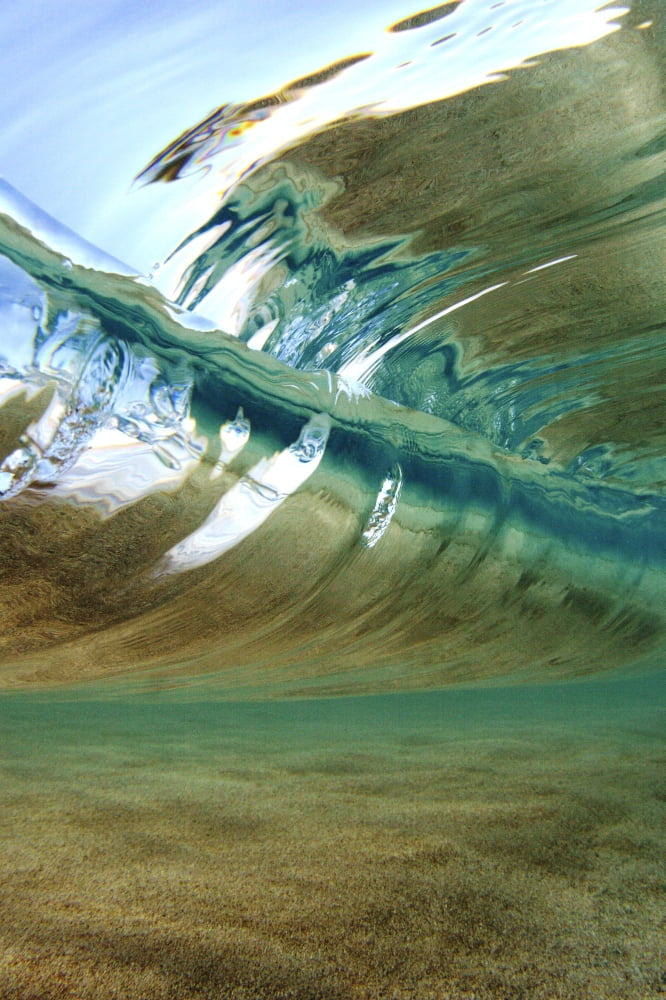 Hawaii Oahu Underwater View Of Wave Canvas Art - Vince Cavataio Design Pics (11 x 17)