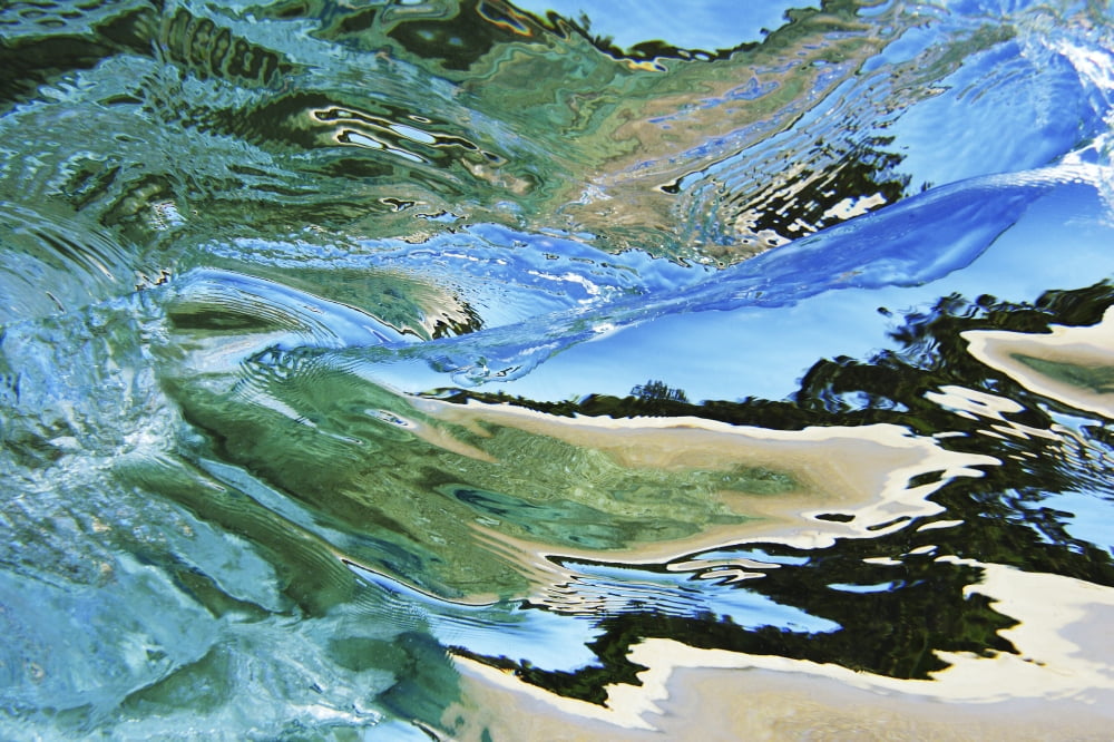 Hawaii Oahu Underwater View Of Wave Canvas Art - Vince Cavataio Design Pics (17 x 11)