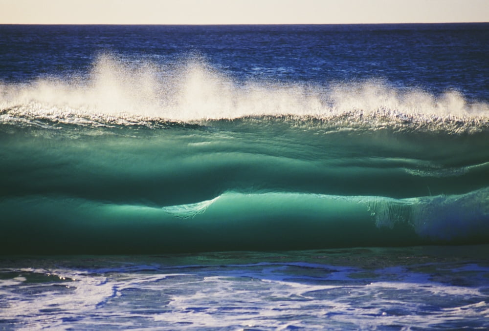 Hawaii Oahu Waves Crashing On The Waianae Coast Canvas Art - Mary Van de Ven Design Pics (36 x 24)