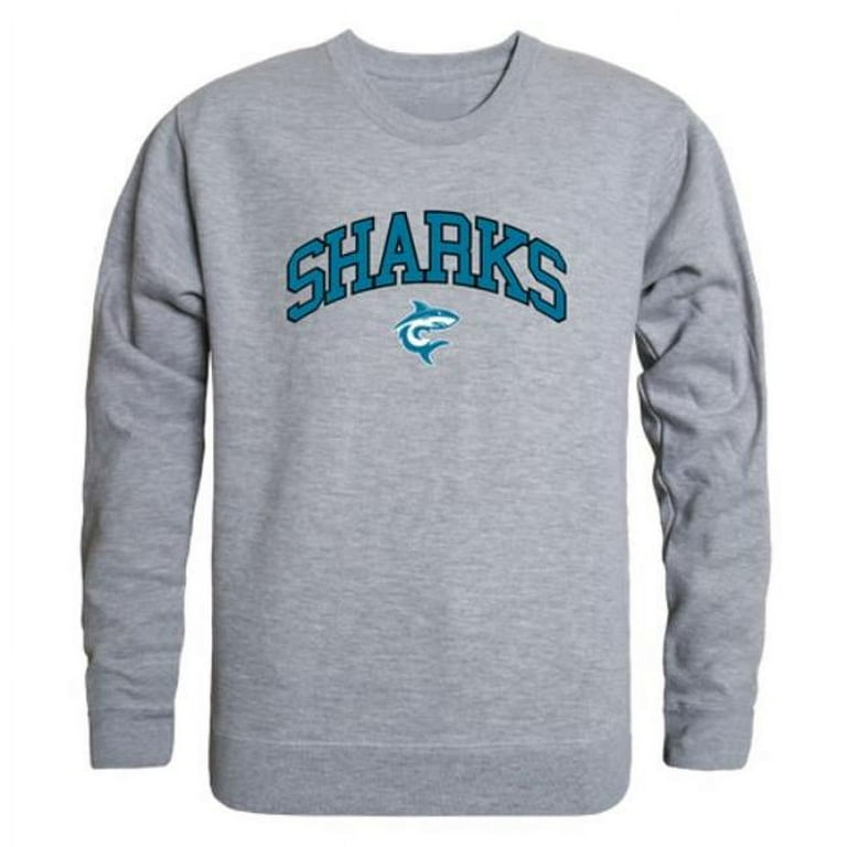 Hawaii Pacific University Sharks Campus Crewneck Sweatshirt Heather Grey Large Walmart