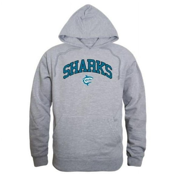 Hawaii Pacific University Sharks Campus Hoodie, Heather Grey - Large