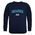 thumbnail image 1 of Hawaii Pacific University Sharks Dad Crewneck Sweatshirt, Navy - 2XL, 1 of 1