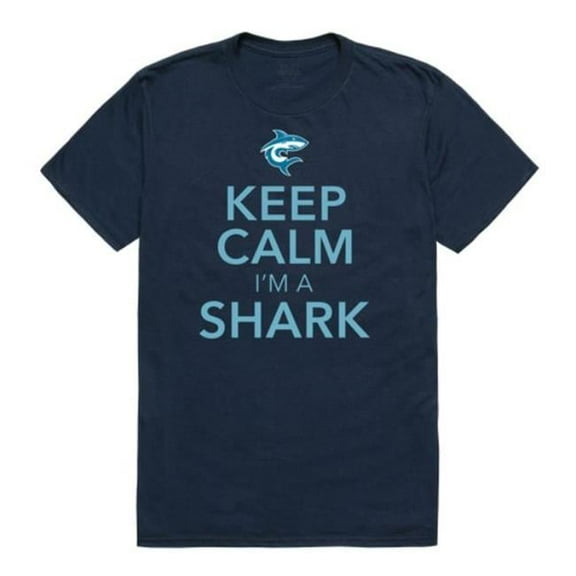 Hawaii Pacific University Sharks Keep Calm T-Shirt, Navy - Extra Large