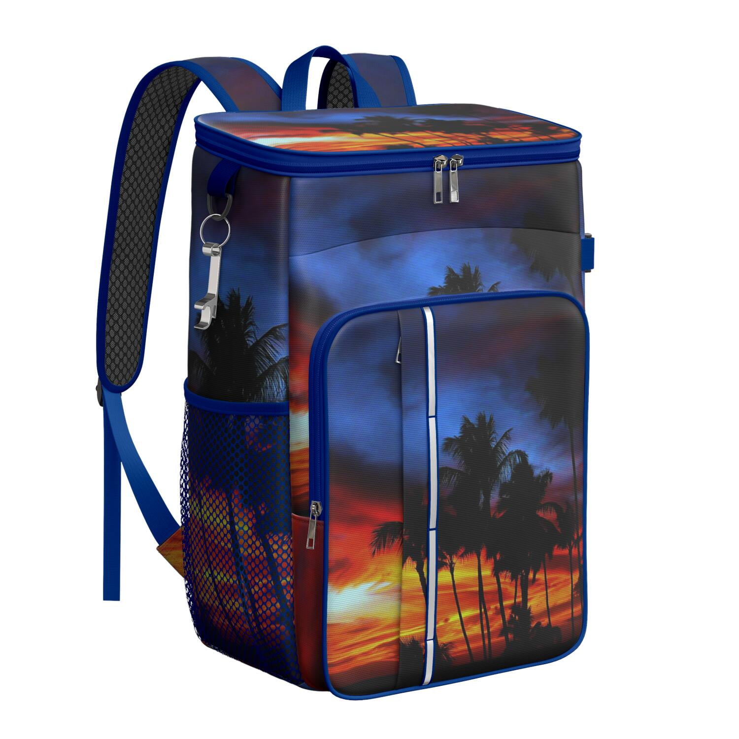 Hawaii Palm Tree Insulated Cooler Backpack, Waterproof Leak Proof Lunch ...