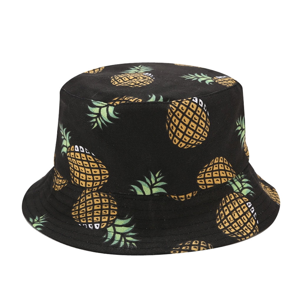 Tropical Hawaiian Flower Womens Bucket Hat Summer Fashion Hawaii Fisherman  Beach Sun Hats for Women Men Teens
