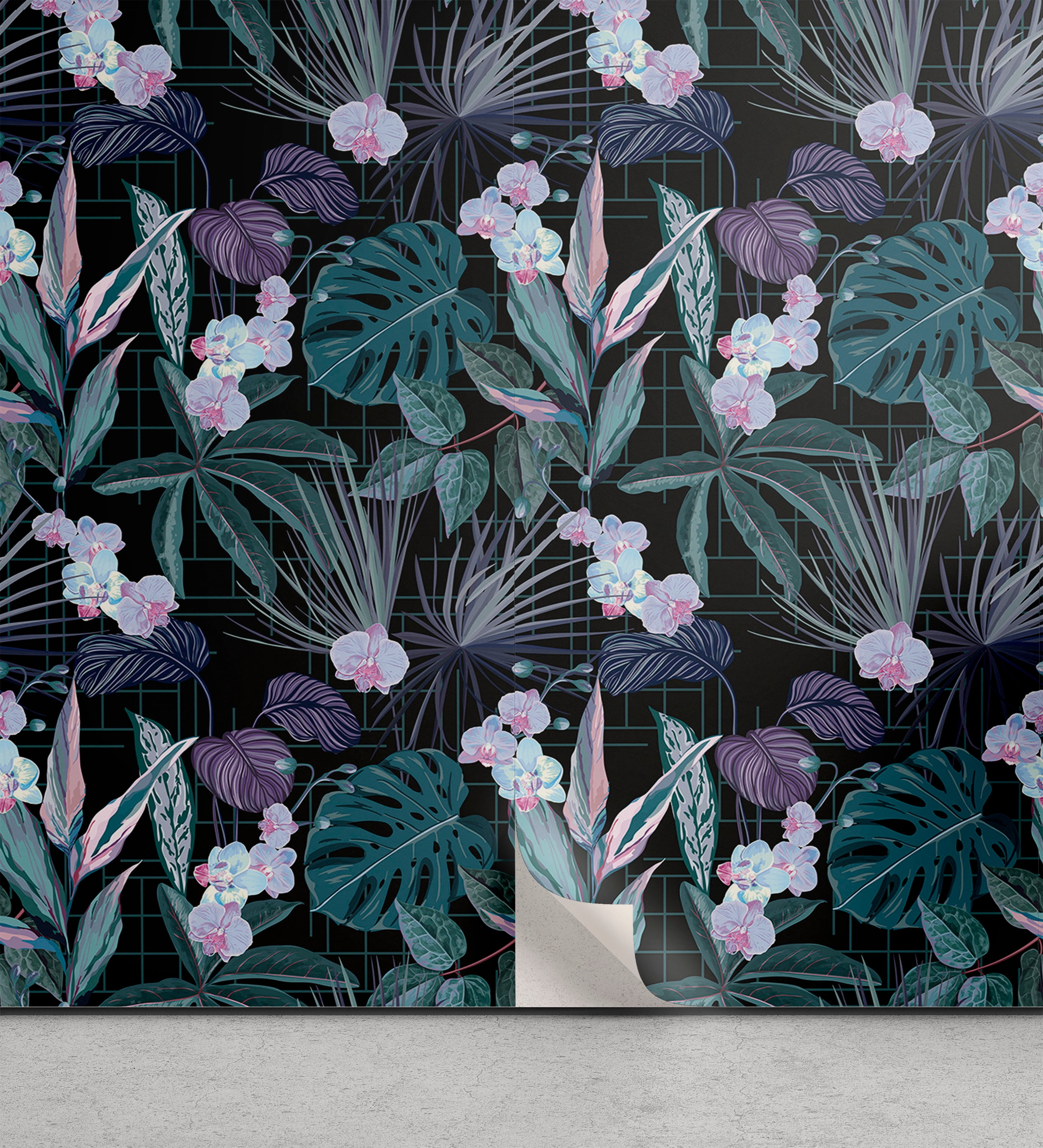 Hawaii Peel & Stick Wallpaper for Home, Modern Nature Greenery Leaves