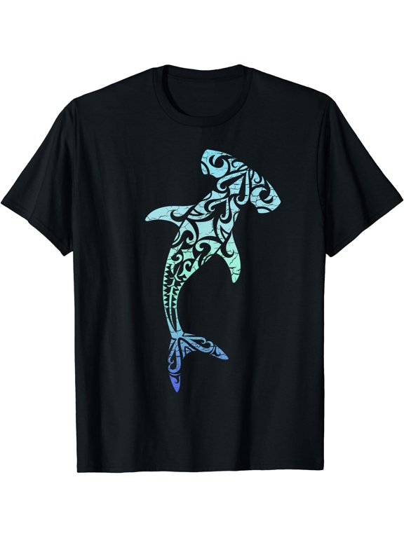 Hawaii Polynesian Tribal Hammerhead Shark Tee Aloha State T-Shirt Unisex S-5XL Hot Trending Shirt, Vintage Birthday Gift