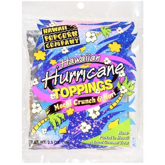 Hawaii Popcorn Company Hawaiian Hurricane Mochi Crunch and Nori Popcorn, 2.5 Oz.