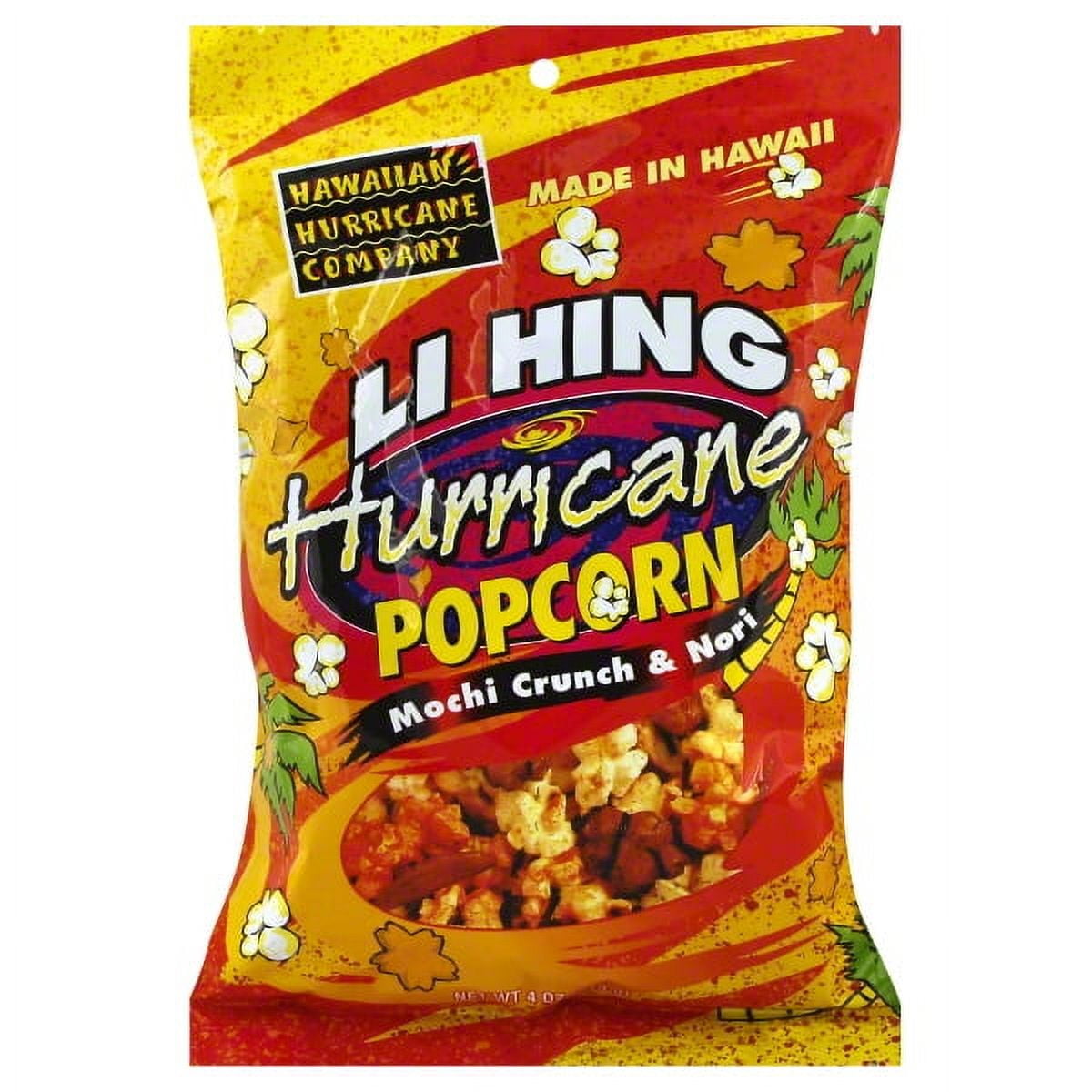 Hawaii Popcorn Company Li Hing Hurricane Popcorn, 4 Oz