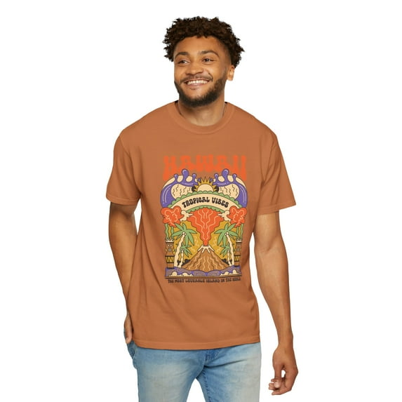 Hawaii Psychedelic 90s Y2K Style Comfort Colors Unisex Shirt
