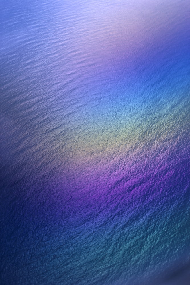 Hawaii Rainbow Colors Over Water Aerial Polarized Image A33E Canvas Art - Erik Aeder Design Pics (24 x 38)