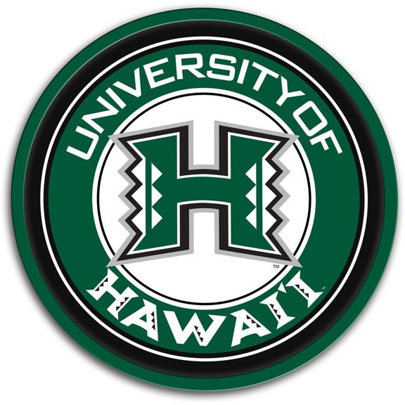 Hawaii Warriors 17.5'' x 17.5'' Modern Disc Wall Sign